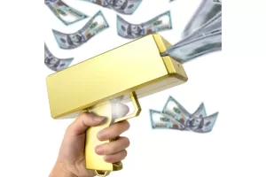 Photo booth money gun